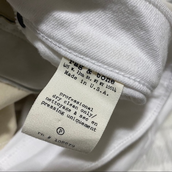 Rag & Bone Hyde Leather Panel Skinny Jeans - Picture 6 of 11